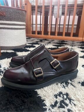 Dr. marten’s double buckle loafer in ox blood